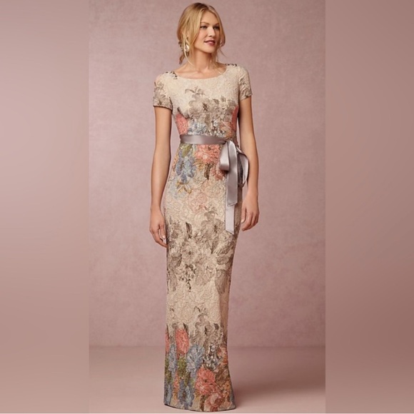 Adrianna Papell Dresses & Skirts - Adrianna Papell Matelasse Gown in Blush Multi; Worn Once